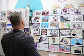 Международная выставка карикатур о войне