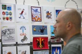 Международная выставка карикатур о войне