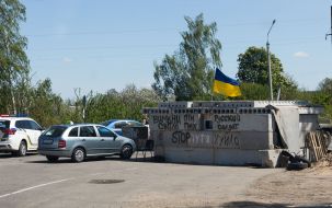 Checkpoint in Chernihiv