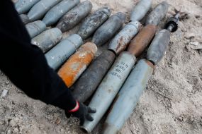 Sappers detonate unexploded ordnance in Borodyanka