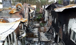 Разрушения в Ирпене