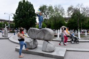 "Fountain of Life" on Mayakovsky Square in Zaporizhia