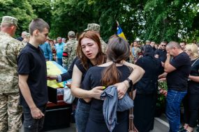 Церемонія прощання з загиблими воїнами Сергієм Готрою та Денисом Кофелем