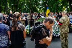 Церемонія прощання з загиблими воїнами Сергієм Готрою та Денисом Кофелем