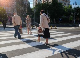 People at the crosswalk