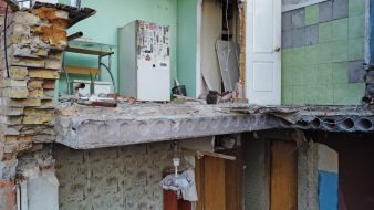 Destruction as a result of hostilities in Gorenka (Kyiv region)