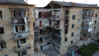 Destruction as a result of hostilities in Gorenka (Kyiv region)