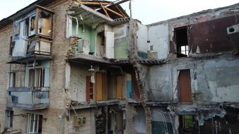 Destruction as a result of hostilities in Gorenka (Kyiv region)