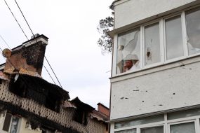 Destruction as a result of hostilities in Irpen  (Kyiv region)