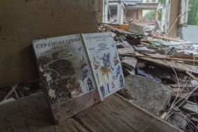 School destroyed after shelling in Kharkov