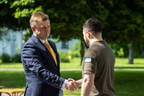 Vladimir Zelensky and Valeriu Chiveri