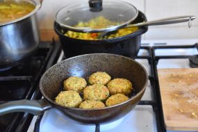 Dishes according to ancient recipes and technologies of Krishnas