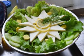 Dishes according to ancient recipes and technologies of Krishnas