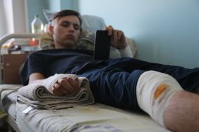 Павло Кононенко, який постраждав внаслідок збройної агресії рф, у лікарні