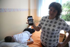 A patient of a children's hospital who suffered as a result of Russia's armed aggression