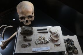 Exposition of archival materials in the memorial complex "Demyaniv Laz"