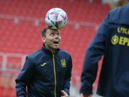 Open training session of the Ukrainian national football team