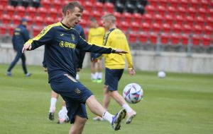 Open training session of the Ukrainian national football team