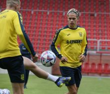 Open training session of the Ukrainian national football team