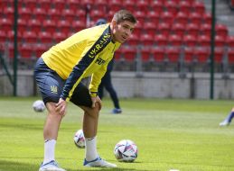 Open training session of the Ukrainian national football team