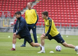 Open training session of the Ukrainian national football team