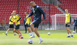 Open training session of the Ukrainian national football team