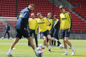 Open training session of the Ukrainian national football team