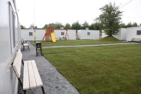 Modular town for migrants