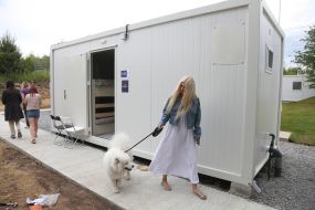 Modular town for migrants