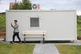 Modular town for migrants