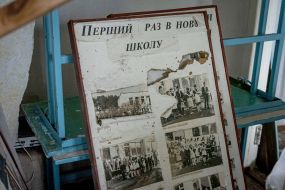 The school in the village of Kukhari was destroyed as a result of airstrikes by the Russian occupiers