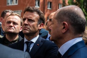 Emmanuel Macron in Irpіn