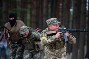 Training of personnel of Bucha self-defense units