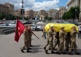 Церемония прощания с Романом Ратушным