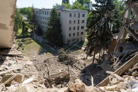 Consequences of the shelling of a college in Kharkov