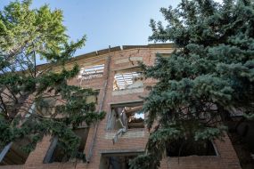 Consequences of the shelling of a college in Kharkov