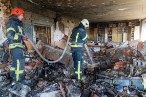 Consequences of the shelling of a college in Kharkov