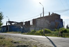 A house in the village of Gorenka was destroyed by shelling by the Russian occupiers