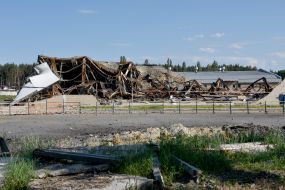 A house in the village of Gorenka was destroyed by shelling by the Russian occupiers