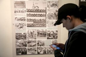 Information posters at the Stryjska Prison Memorial Complex