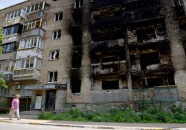 Residential building in Irpen (Kyiv region) destroyed as a result of shelling by the Russian occupiers