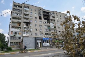 Residential building in Irpen (Kyiv region) destroyed as a result of shelling by the Russian occupiers