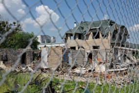 Building in Irpen (Kyiv region) destroyed as a result of shelling by the Russian occupiers