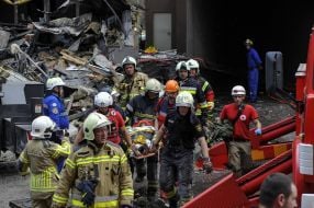 Victim of rocket fire in Kyiv