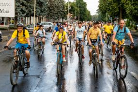 Charity cycling race "BigCityRide" in support of the Armed Forces