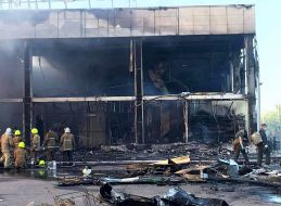 Russian missile hit a mall in Kremenchuk