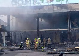 Russian missile hit a mall in Kremenchuk