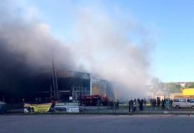Russian missile hit a mall in Kremenchuk