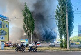 Russian missile hit a mall in Kremenchuk