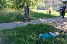 Тіло вбитого під час обстрілу чоловіка
